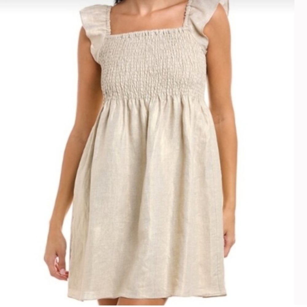 Sail to Sable Linen Mini Dress‎
